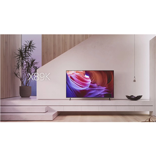 Sony X89K, 55'', 4K UHD, LED LCD, jalad äärtes, must - Teler