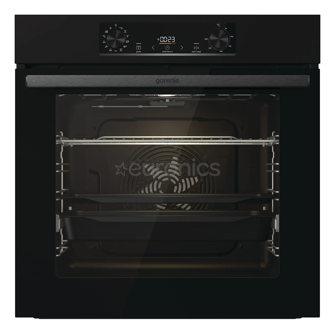 Gorenje, 12 функций, 77 л, черный - Интгрируемый духовой шкаф