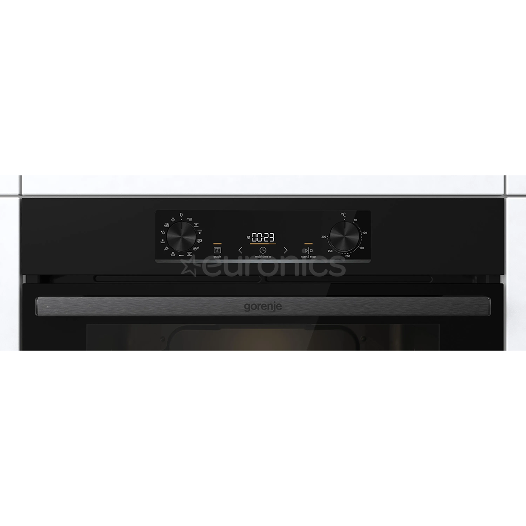 Gorenje, 12 функций, 77 л, черный - Интгрируемый духовой шкаф