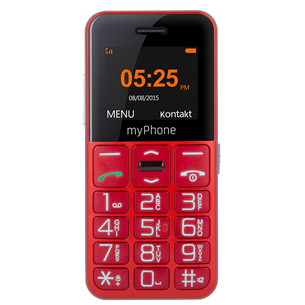 myPhone Halo Easy, punane - Mobiiltelefon