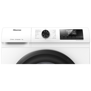 Hisense, 7 kg, sügavus 45 cm, 1200 p/min - Eestlaetav pesumasin