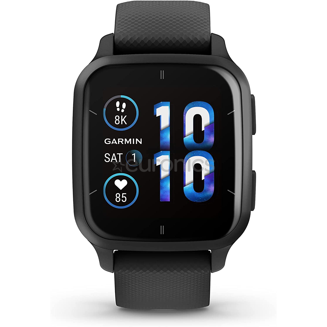 Garmin Venu Sq 2 - Music Edition, 40 мм, темно-серый/черный - Смарт-часы
