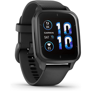 Garmin Venu Sq 2 - Music Edition, 40 mm, tumehall / must - Nutikell