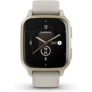 Garmin Venu Sq 2 - Music Edition, 40 mm, french gray / cream gold - Smartwatch 010-02700-12