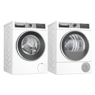 Bosch, 9 kg + 8 kg - Washing machine + dryer WGG244ABSN+WQG233CB