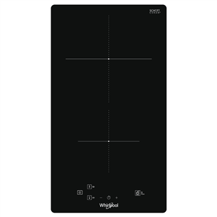 Whirlpool, width 28.4 cm, frameless, black - Built-in Induction Hob