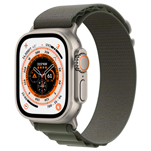 Apple Watch Ultra, Alpine Loop, Medium, серый/зеленый- Смарт-часы MQFN3EL/A