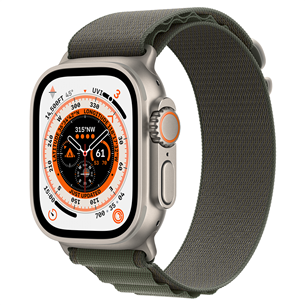 Apple Watch Ultra, Alpine Loop, Medium, темно-зеленый - Смарт-часы