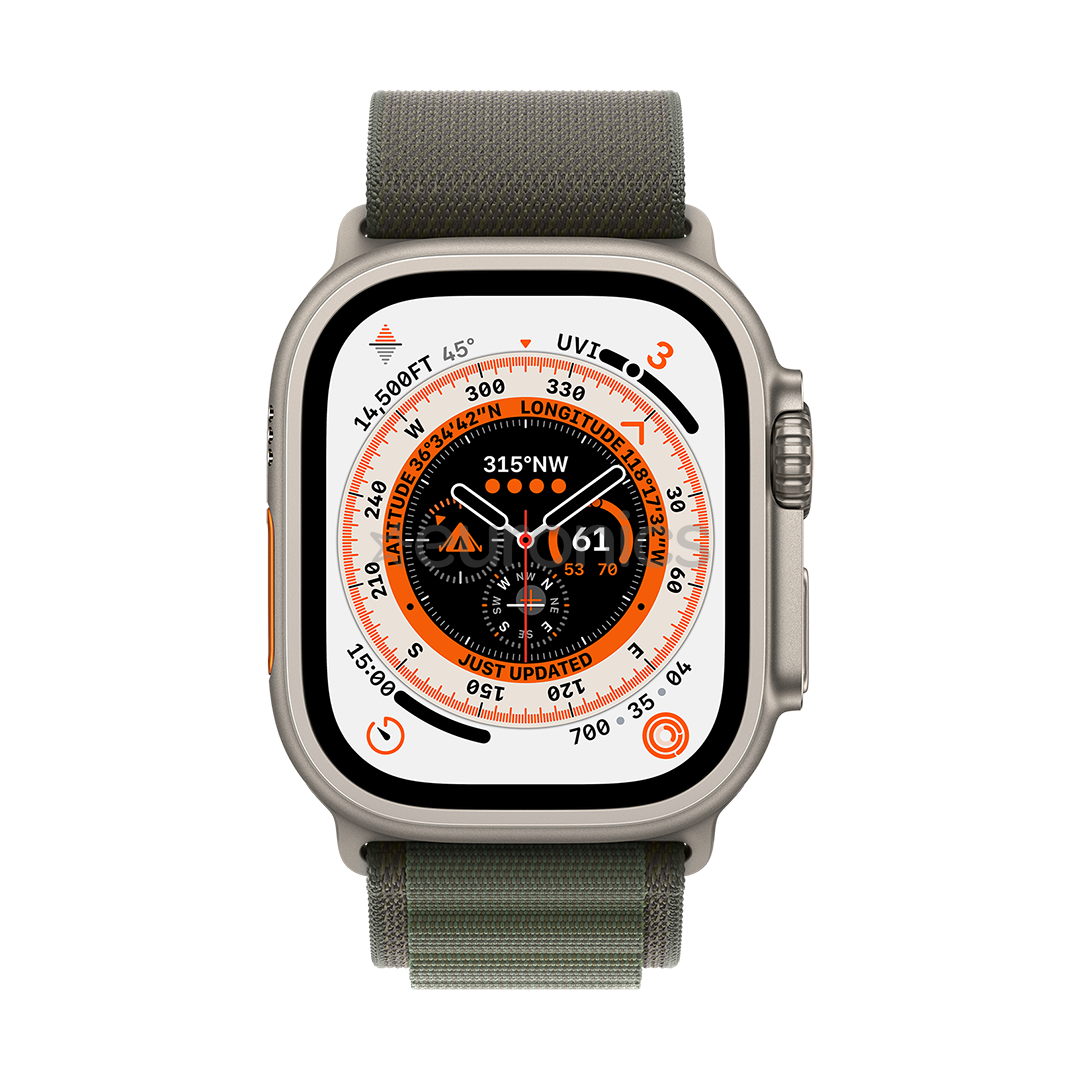 Apple Watch Ultra, Alpine Loop, Large, green Smartwatch, MQFP3EL/A Euronics