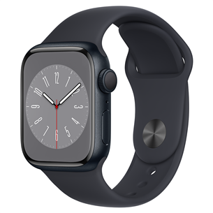 Apple Watch Series 8 GPS, Sport Band, 41 мм, темно-серый - Смарт-часы MNP53EL/A