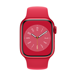 Apple Watch Series 8 GPS, Sport Band, 41mm, (PRODUCT)RED - Nutikell