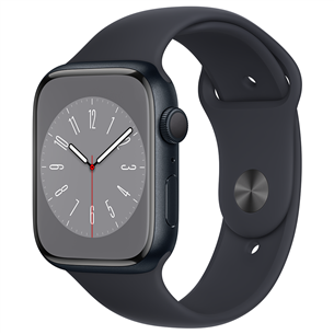 Apple Watch Series 8 GPS, Sport Band, 45mm, tumehall - Nutikell