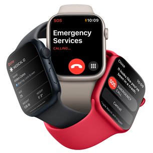 Apple Watch Series 8 GPS, Sport Band, 45mm, tumehall - Nutikell