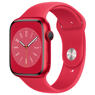 Apple Watch Series 8 GPS, Sport Band, 45mm, (PRODUCT)RED - Nutikell