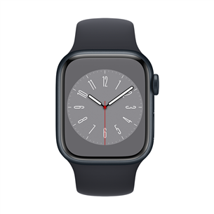 Apple Watch Series 8 GPS + Cellular, Sport Band, 41mm, midnight - Smartwatch