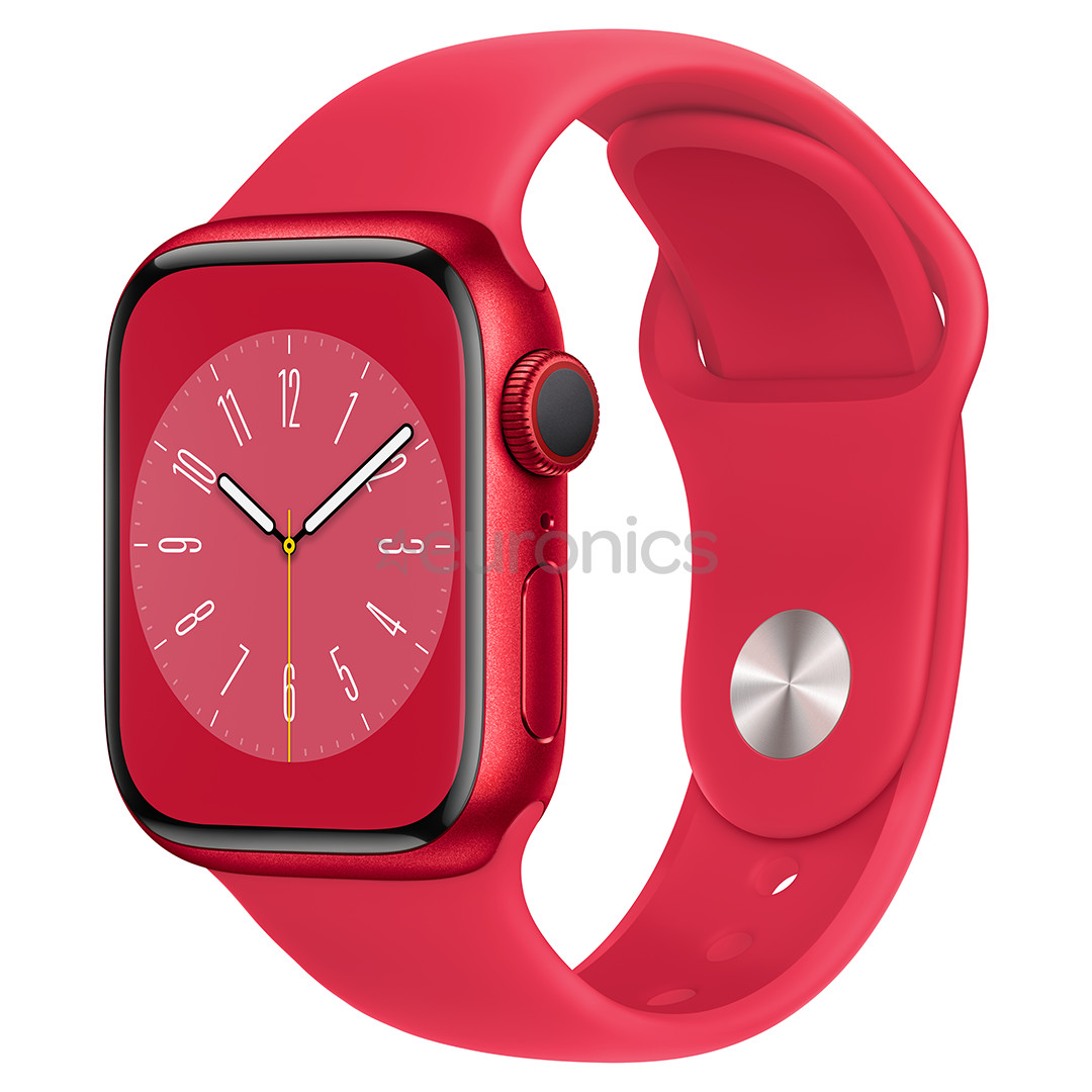Apple Watch Series 8 GPS + Cellular, Sport Band, 41mm, (PRODUCT)RED - Smartwatch