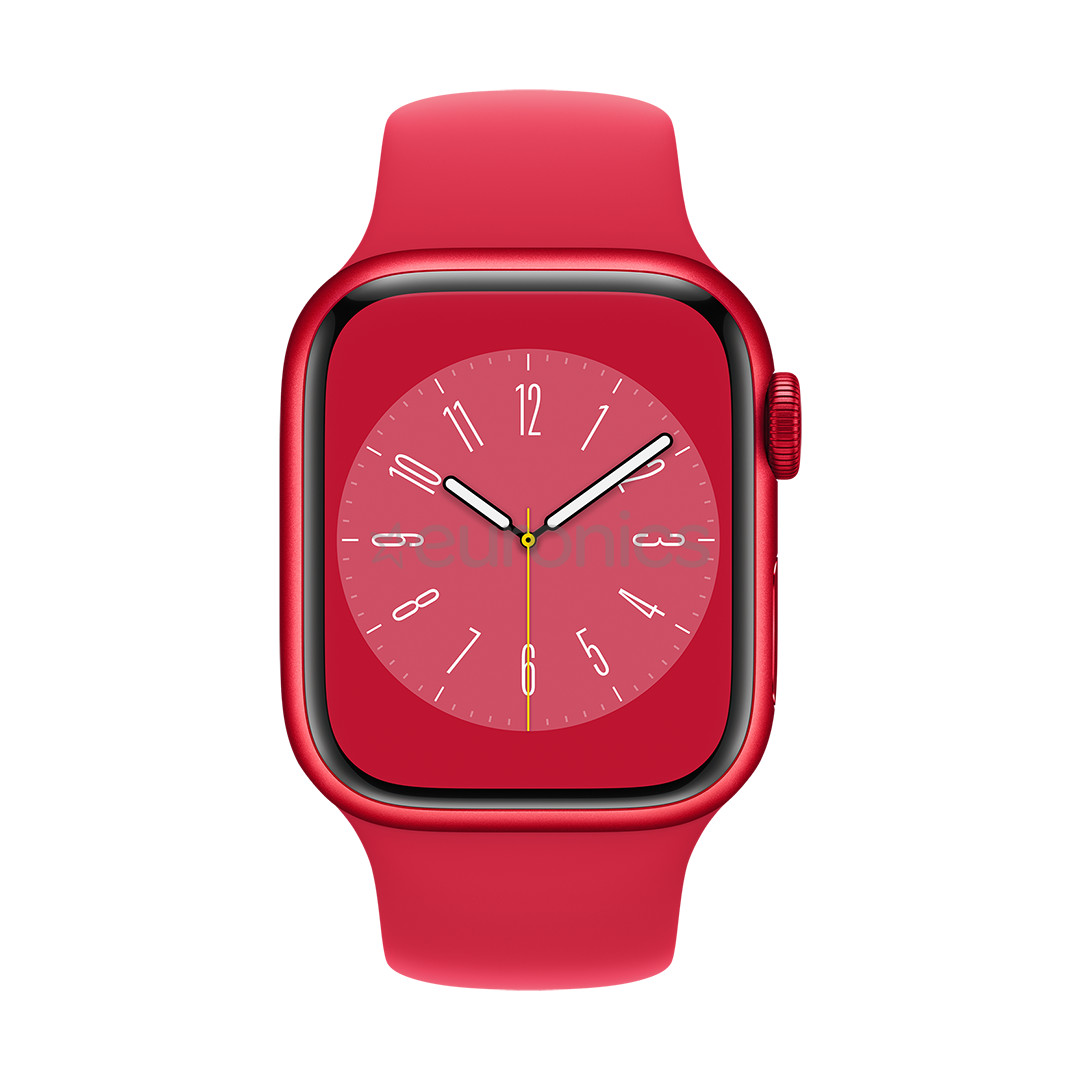 Apple Watch Series 8 GPS + Cellular, Sport Band, 41mm, (PRODUCT)RED - Smartwatch