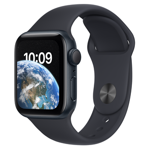 Apple Watch SE 2, GPS, 40mm, tumehall - Nutikell