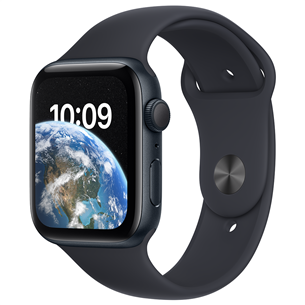 Apple Watch SE 2, GPS, Sport Band, 44 мм, темно-серый - Смарт-часы