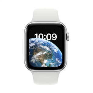 Apple Watch SE 2, GPS + Cellular, 44mm, hõbedane/valge - Nutikell