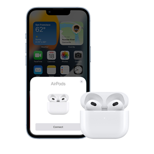 Apple AirPods 3 with Lightning Charging Case, valge - Täisjuhtmevabad kõrvaklapid