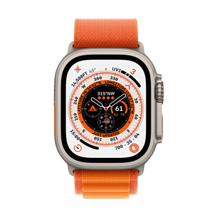 Apple Watch 49mm, Alpine Loop, Medium, oranž - Vahetusrihm