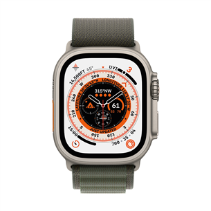 Apple Watch 49 мм, Alpine Loop, маленький, темно-зеленый - Сменный ремешок