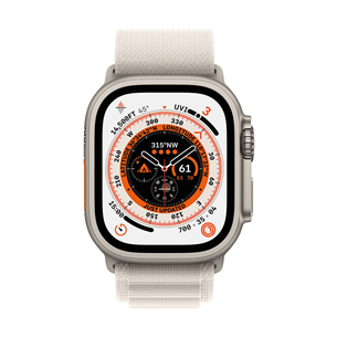 Apple Watch 49mm, Alpine Loop, Small, tähevalgus - Vahetusrihm
