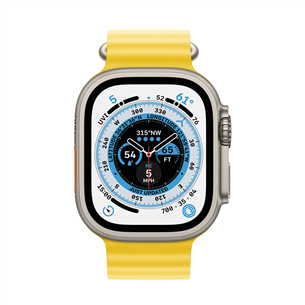Apple Watch 49mm, Ocean Band, kollane - Vahetusrihm