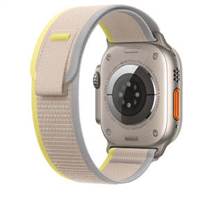 Apple Watch 49 мм, Trail Loop, S/M, желтый/бежевый - Сменный ремешок