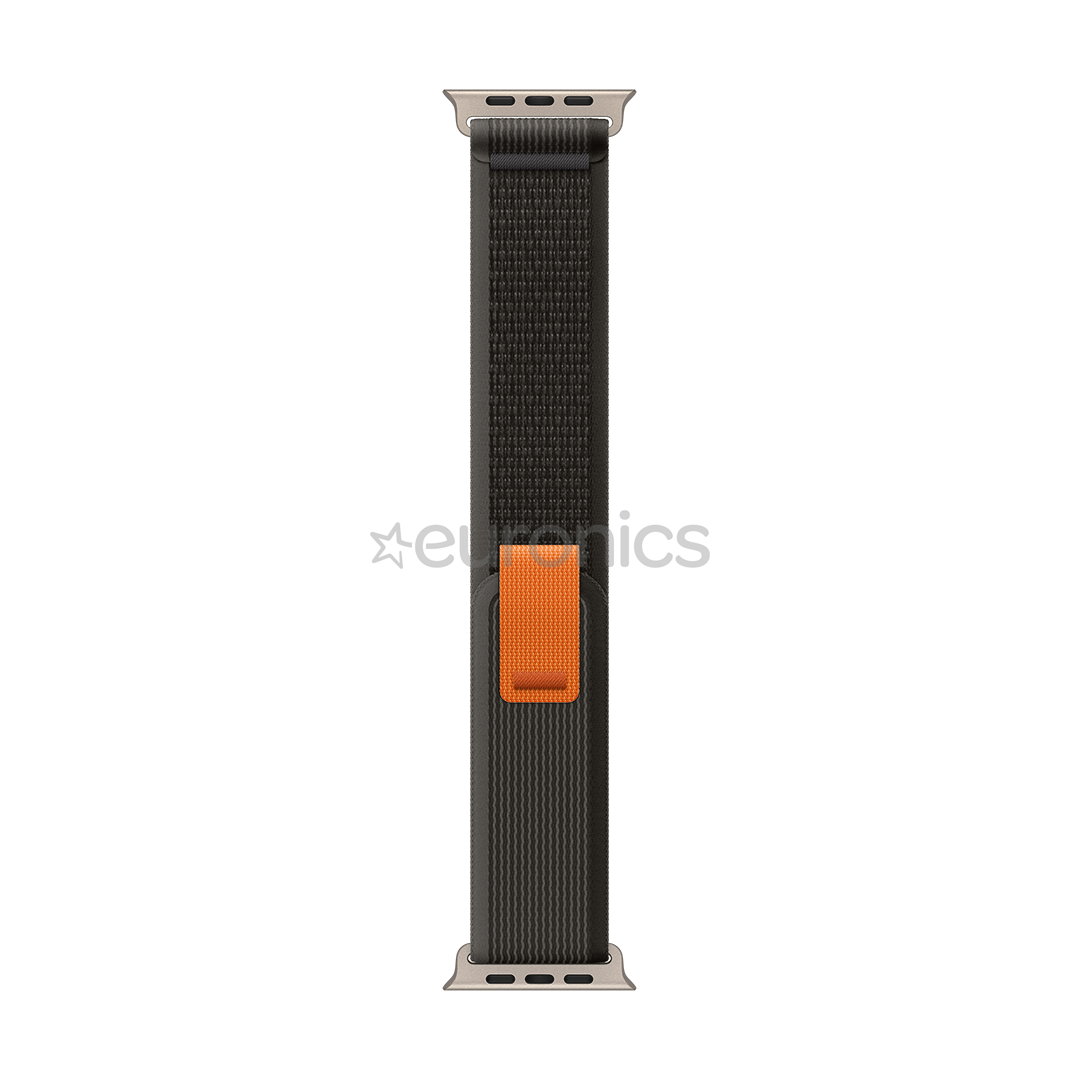 Apple Watch 49mm, Trail Loop, S/M, must/hall - Vahetusrihm
