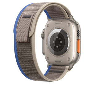 Apple Watch 49 мм, Trail Loop, S/M, синий/серый - Сменный ремешок