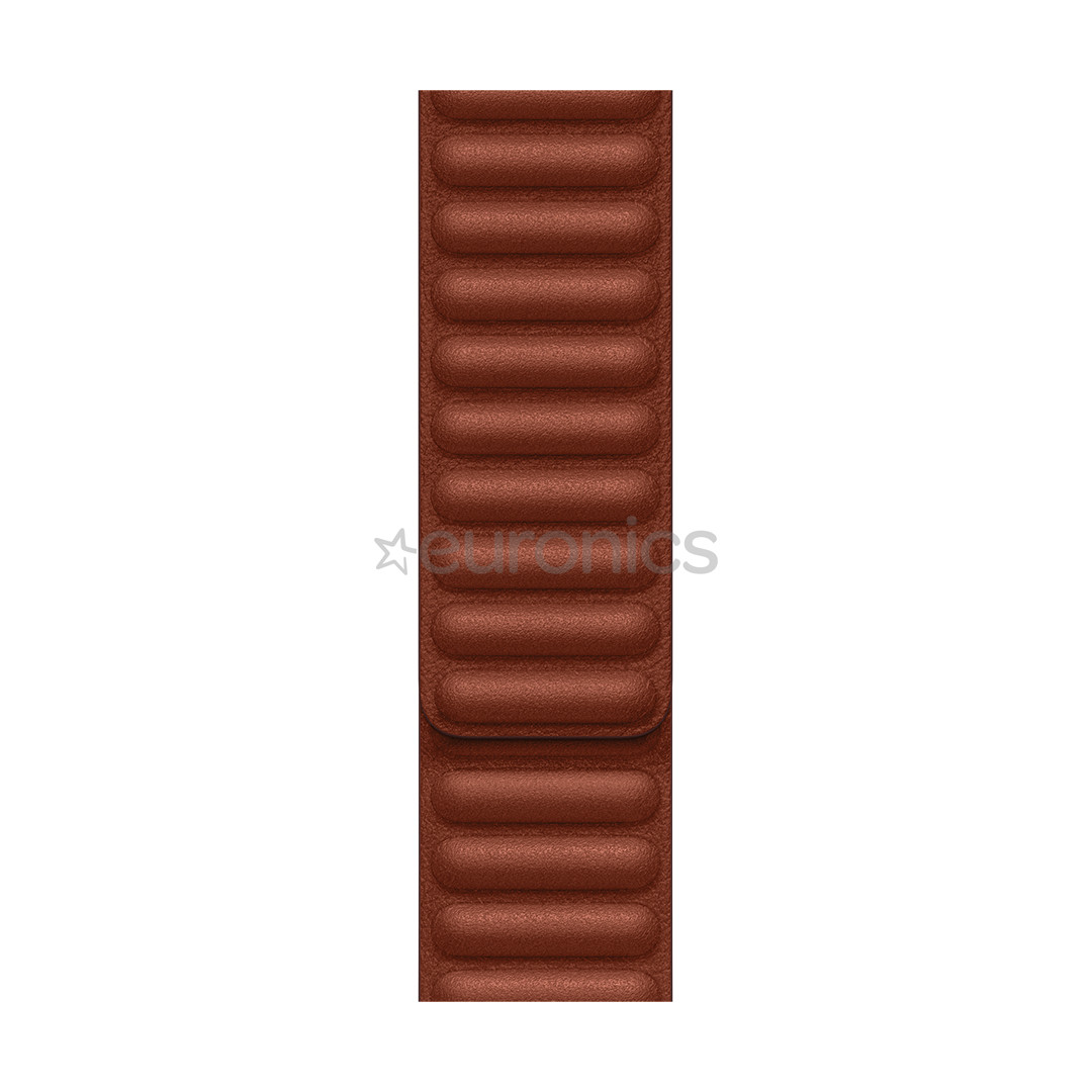Apple Watch 41mm, Leather Link, M/L, pruun - Vahetusrihm
