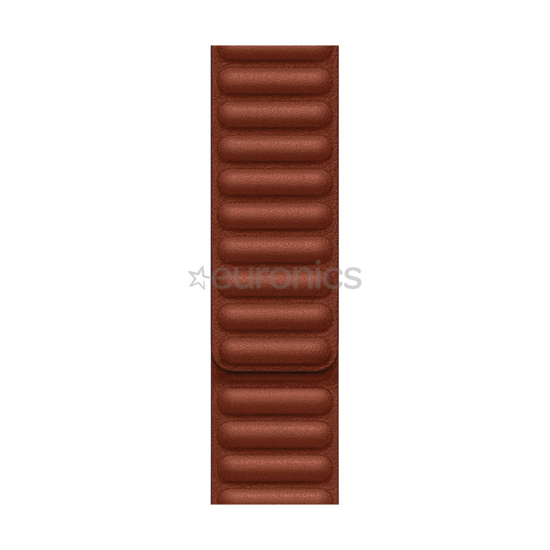 Apple Watch 41mm, Leather Link, M/L, pruun - Vahetusrihm