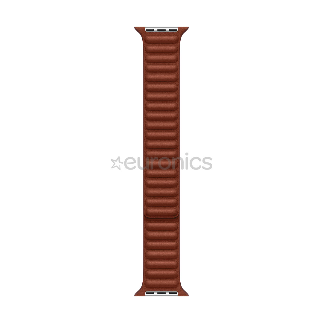 Apple Watch 41mm, Leather Link, M/L, pruun - Vahetusrihm