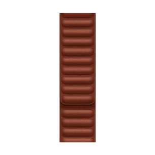Apple Watch 45mm, Leather Link, S/M, umber - Replacement band