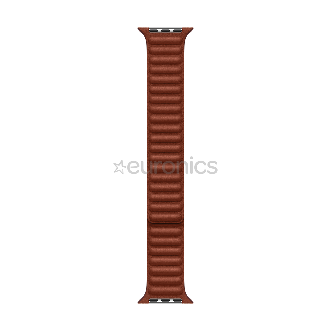 Apple Watch 45mm, Leather Link, S/M, umber - Replacement band