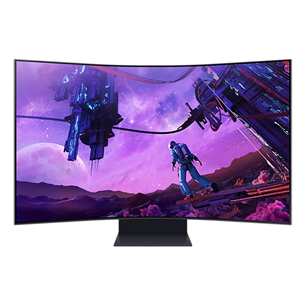 Samsung Odyssey Ark, 55", 4K UHD, Mini LED/VA, 165 Hz, nõgus, must - Monitor