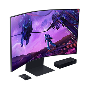 Samsung Odyssey Ark, 55", 4K UHD, Mini LED/VA, 165 Hz, curved, black - Monitor