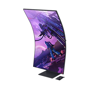 Samsung Odyssey Ark 55", Ultra HD, изогнутый, черный - Монитор