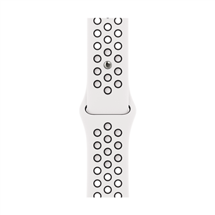 Apple Watch 41mm, Nike Sport Band, white - Replacement band MPGK3ZM/A