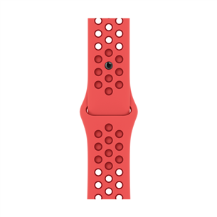 Apple Watch 41 мм, Nike Sport Band, красный - Сменный ремешок
