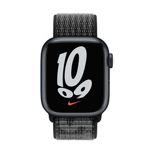 Apple Watch 41 мм, Nike Sport Loop, черный - Сменный ремешок