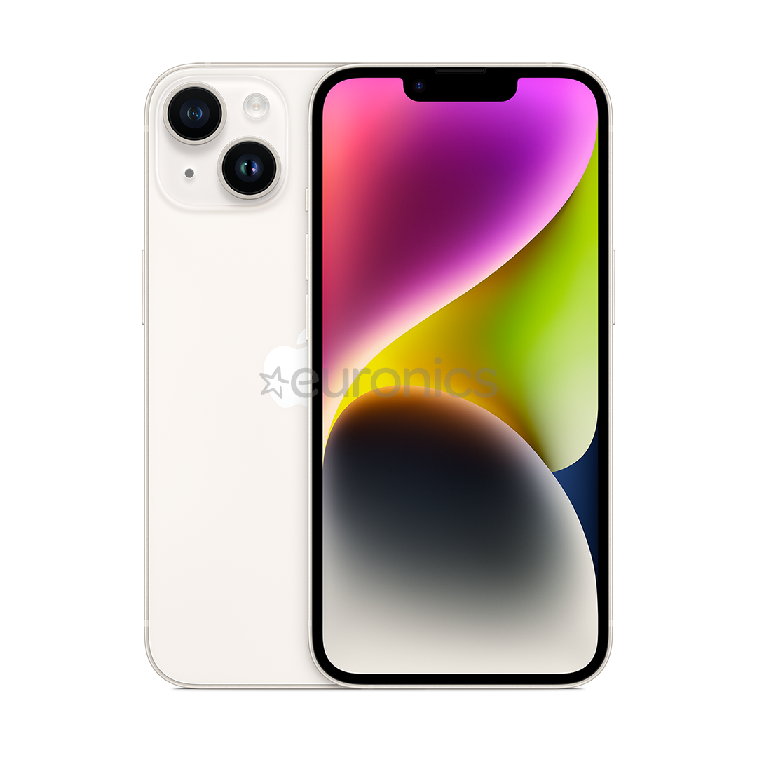 Apple iPhone 14, 512 GB, tähevalge - Nutitelefon