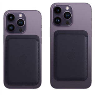 Apple iPhone Leather Wallet with MagSafe, tumeroheline - Kaarditasku