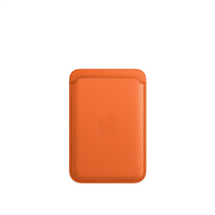 Apple iPhone Leather Wallet with MagSafe, oranž - Kaarditasku