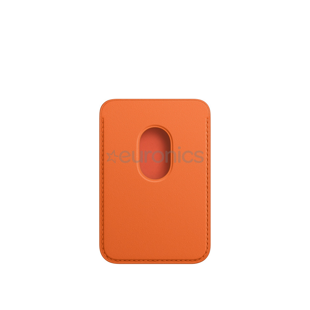 Apple iPhone Leather Wallet with MagSafe, oranž - Kaarditasku
