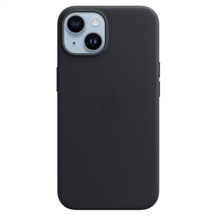 Apple iPhone 14 Leather Case with MagSafe, must - Nahkümbris