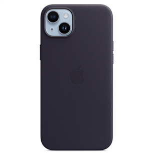 Apple iPhone 14 Plus Leather Case with MagSafe, violetne - Nahkümbris MPPC3ZM/A