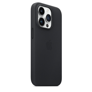Apple iPhone 14 Pro Leather Case with MagSafe, must - Nahkümbris